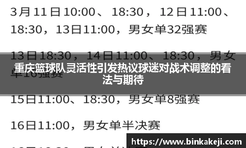 重庆篮球队灵活性引发热议球迷对战术调整的看法与期待